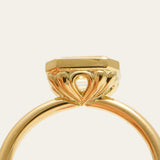 Bobbi with Lab Emerald Cut Diamond - 18ct Gold