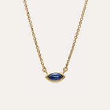 Sol Marquise Blue Sapphire Necklace