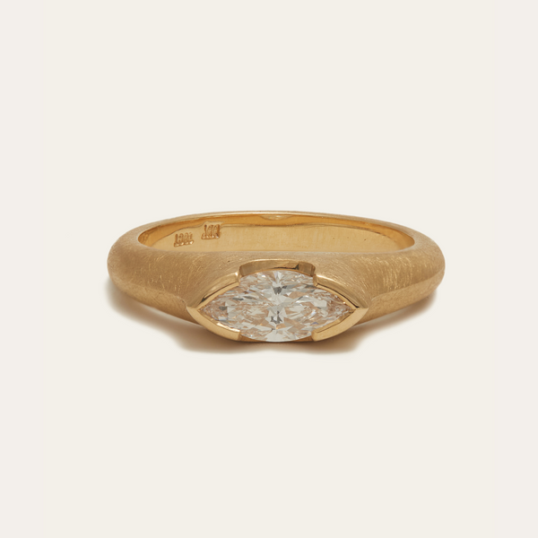 Athena with Natural Marquise Diamond - 18ct Gold