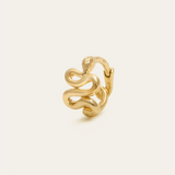 Snake Huggie Medium - 9ct Gold