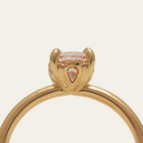 Lily with Oval Pink Sapphire - 18ct Gold