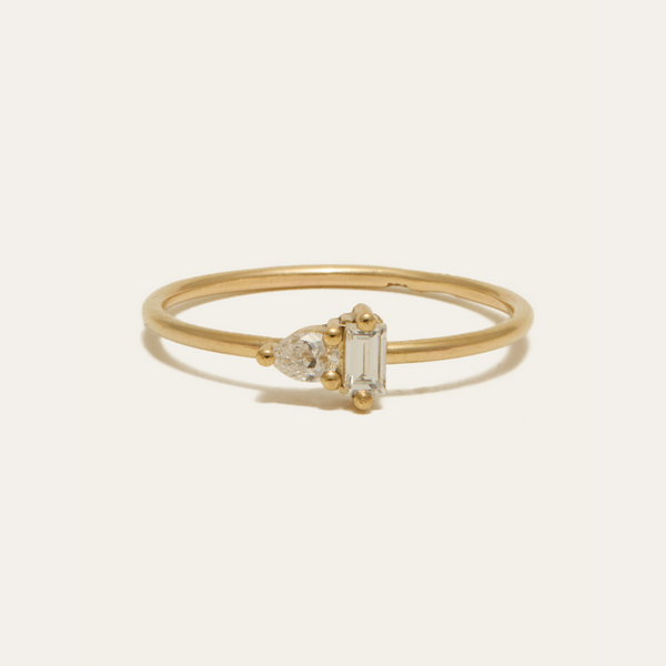 Lyra Lab Diamond Ring - 9ct Gold