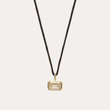 Mira with Necklace Lab Emerald Cut Diamond