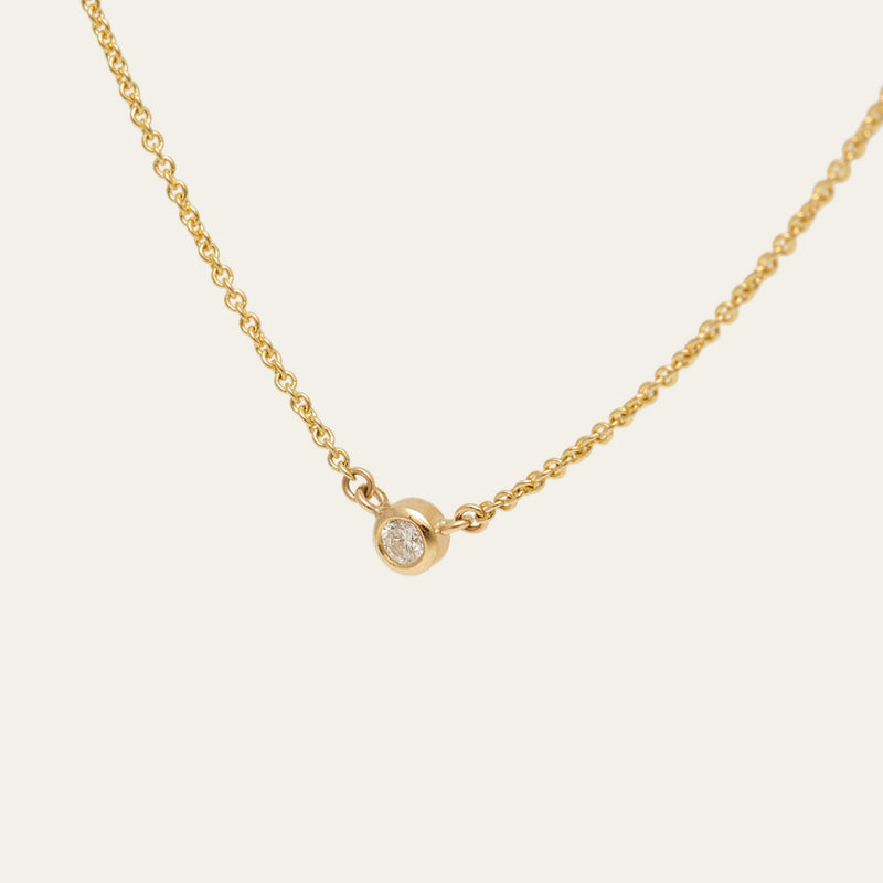 Neo Diamond Necklace - 9ct Gold