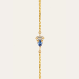 Lyra Blue Sapphire & Lab Diamond Bracelet - 9ct Gold