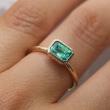 Esmeralda with Emerald Cut Emerald - 18ct Gold