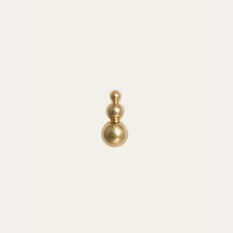 Triplet Stud - 14ct Gold