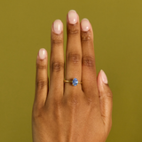 Atmos Ring with Ceylon Blue Sapphire