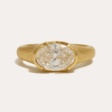 Celeste with Lab Oval Diamond