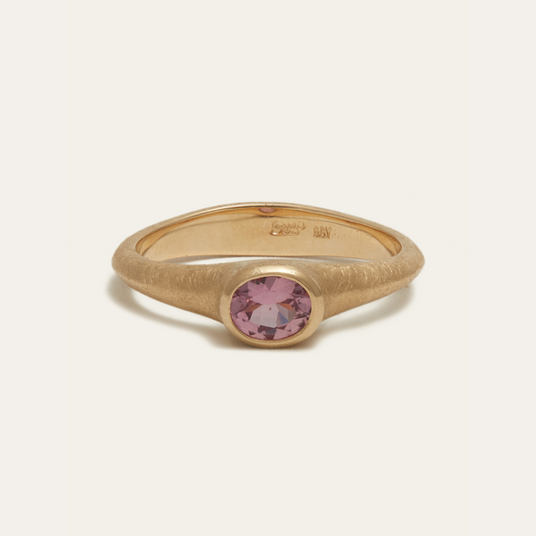 Coco Ring with Pink Sapphire - 14ct Gold