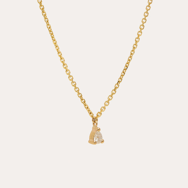 Eos Pear Shape Lab Diamond Necklace