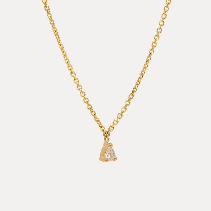 Eos Pear Shape Lab Diamond Necklace