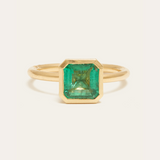 Esmeralda with Square Emerald Cut Emerald - 18ct Gold