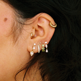 Galaxy Double Lab Diamond Drop Stud