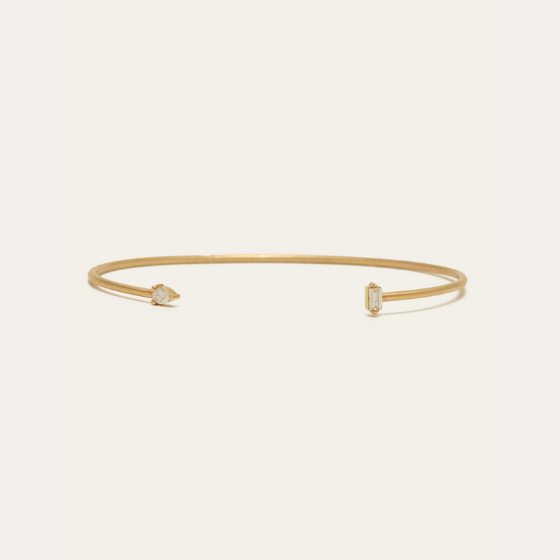 Cupid Lab Diamond Cuff - 9ct Gold