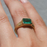 Nico Ring with 0.76ct Zambian Emerald - 18ct Gold