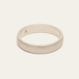 Otis Ring - 9ct White Gold Brushed