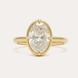 Venus Ring with Lab Oval Diamond
