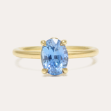 Atmos Ring with Ceylon Blue Sapphire