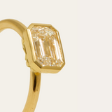 Bobbi with Lab Emerald Cut Diamond - 18ct Gold