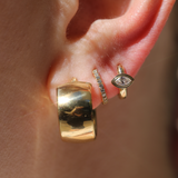 Super Wide Tube Hoops Extra Small - 9ct Gold