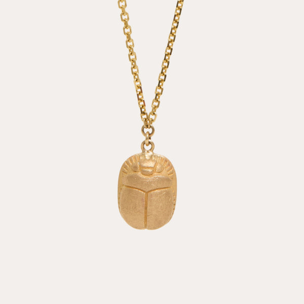 Scarab Necklace Malachite