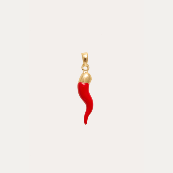 Red Cornicello Charm