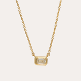 Sol Emerald Cut Lab Diamond Necklace