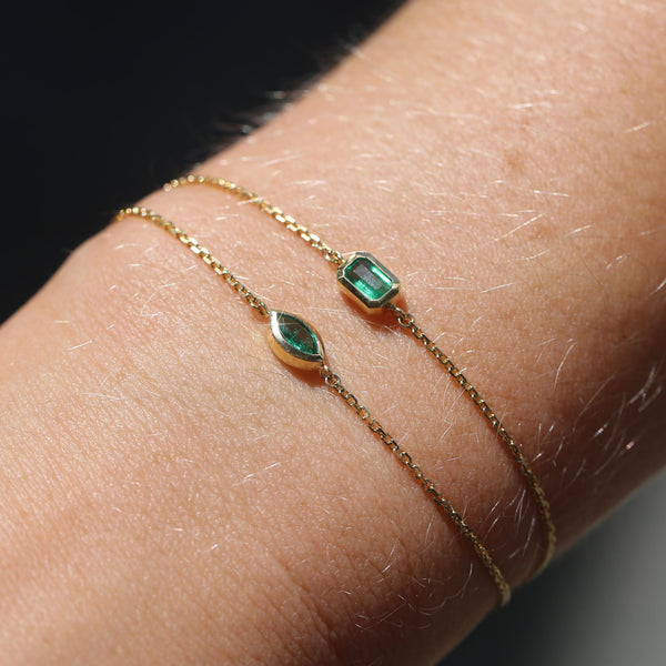 Sol Marquise Emerald Bracelet