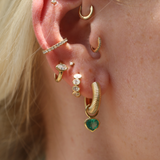 Juicy Drops with Tiny Pear Shape Emerald