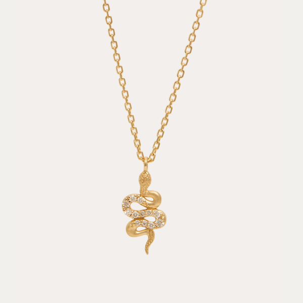 Serpent Diamond Necklace
