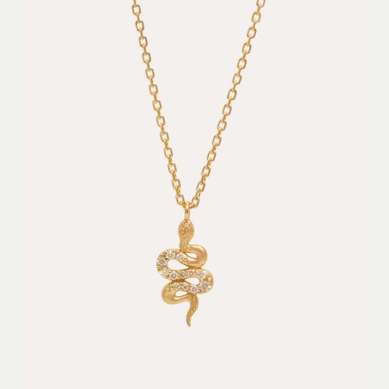 Serpent Diamond Necklace