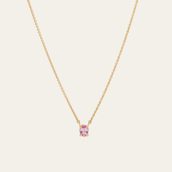 Roxy with Oval Pink Sapphire - 9ct Gold