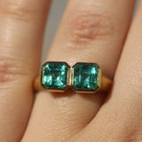 Medusa with Zambian Emeralds - 18ct Gold
