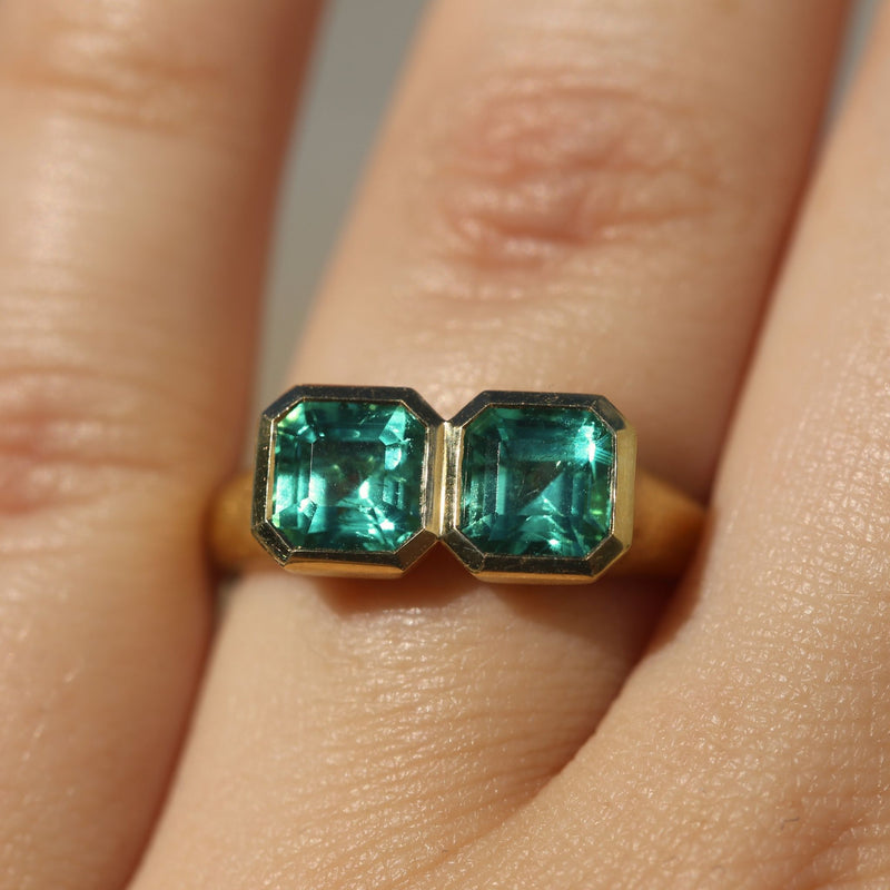 Medusa with Zambian Emeralds - 18ct Gold