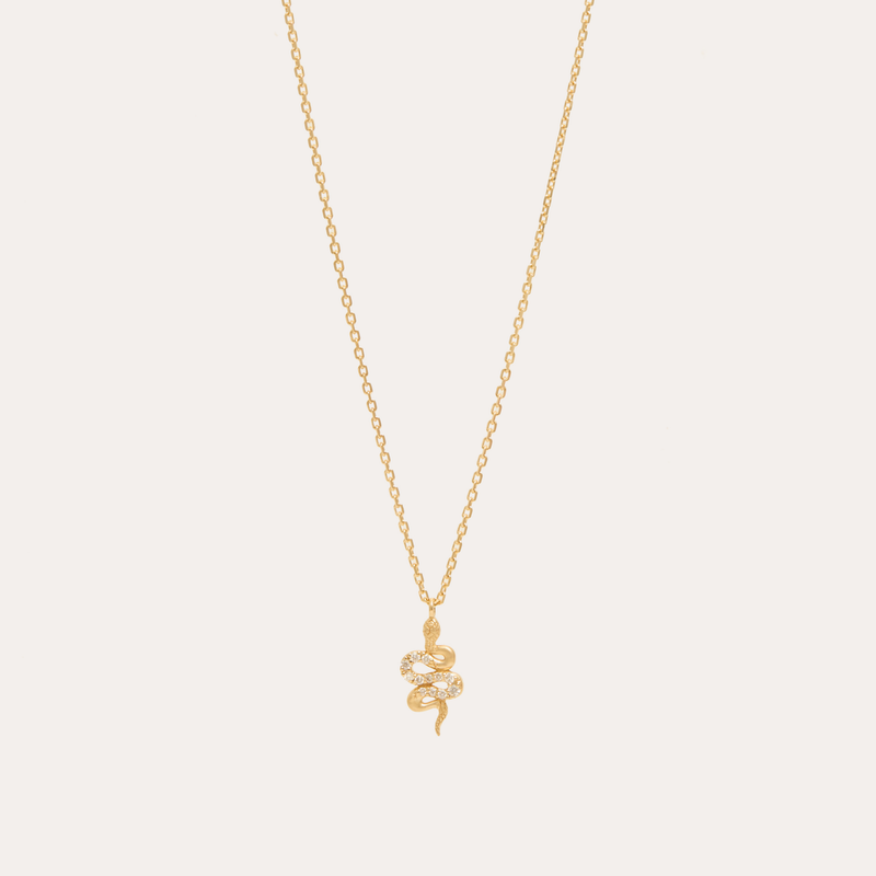 Serpent Diamond Necklace