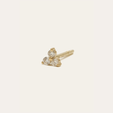 Trio Diamond Stud - 14ct Gold