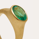Nico with Oval Zambian Emerald - 18ct Gold