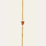 Eos Pear Shape Peach Sapphire Bracelet - 9ct Gold