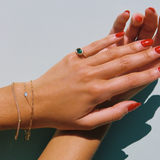 Palazzo Ring with Zambian Emerald