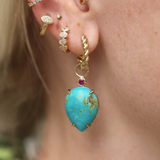 Juicy Drops with Medium Blue Turquoise