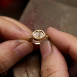 Palazzo Ring with Lab Diamond