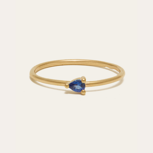 Eos Blue Sapphire Ring - 9ct Gold