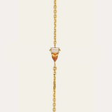 Lyra Peach Sapphire & Lab Diamond Bracelet - 9ct Gold