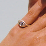Palazzo Ring with Lab Diamond