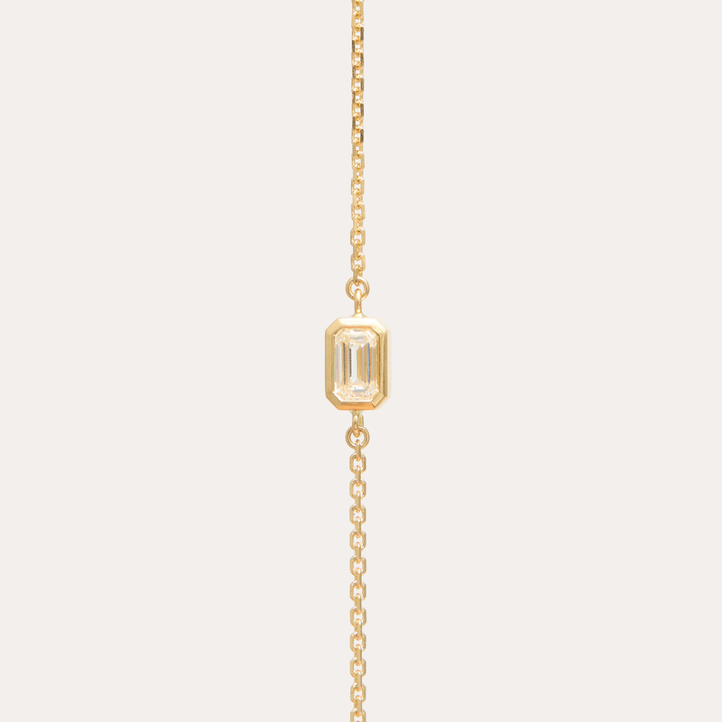 Sol Emerald Cut Lab Diamond Bracelet