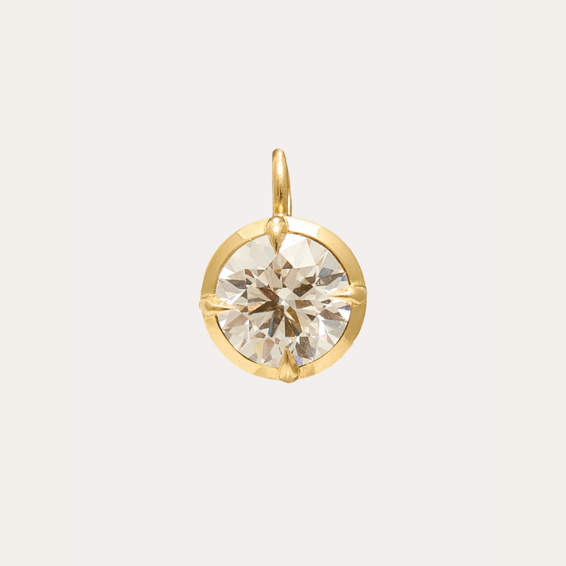 Mira Necklace with Lab Round Diamond
