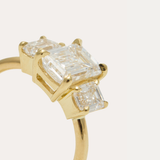 Odessa Ring with Emerald Cut Lab Diamonds