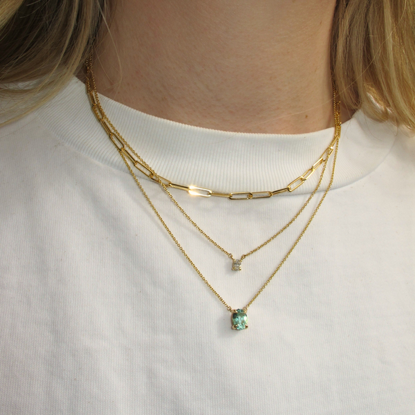 Roxy with Mint Colombian Emerald - 9ct Gold