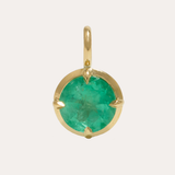Mira Pendant with Round Russian Emerald